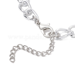 2Pcs Aluminium Twisted Curb Chains Link Bracelets&nbsp;BJEW-JB11530