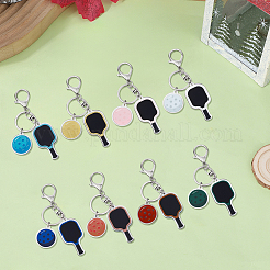 8Pcs 8 Colors Sport Theme Plastic Keychains&nbsp;KEYC-SP0001-72