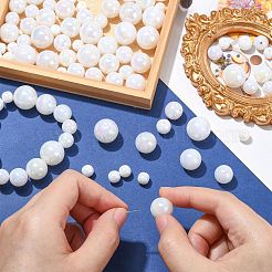 100Pcs 5 Styles ABS Plastic Imitation Pearl Beads&nbsp;KY-CJ0002-03