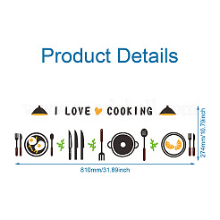 3D Tableware Theme Acrylic Self-adhesion Mirror Wall Stickers&nbsp;EL-TAC0001-11