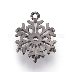 Brass Cubic Zirconia Pendants&nbsp;KK-F809-06B
