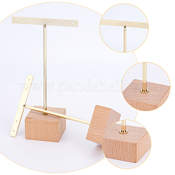 6Pcs 3 Sizes Iron T Bar Earring Display Stands&nbsp;EDIS-FG0001-78