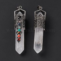Natural Quartz Crystal Big Pointed Pendants&nbsp;G-H281-02D