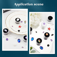 10Pcs 2 Colors Round Jewelry Clear Plastic Loose Diamond Storage Box&nbsp;CON-GF0001-15A
