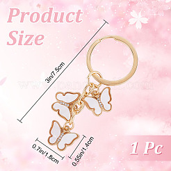 Zinc Alloy Keychain&nbsp;KEYC-WH20004-08A