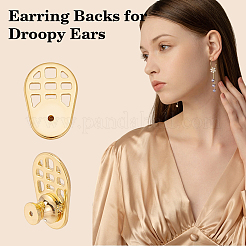 10Pcs Brass Ear Nuts&nbsp;KK-ME0003-63G