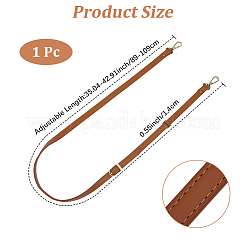 1Pc Imitation Leather Bag Handles&nbsp;FIND-CL0001-62A