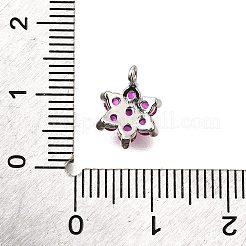 Brass Micro Pave Cubic Zirconia Pendants&nbsp;KK-D356-01A-P