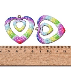 Rainbow Color Printed Iron Pendants&nbsp;RN-CBA3547-03C