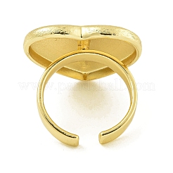Brass Open Cuff Rings for Women&nbsp;RJEW-U011-03G-01
