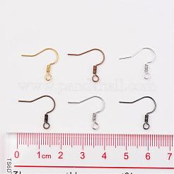 1 Box 6 Color Brass Earring Hooks&nbsp;KK-X0069-NF-B