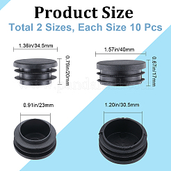 20Pcs 2 Styles Plastic Hole Plugs&nbsp;AJEW-GF0007-99