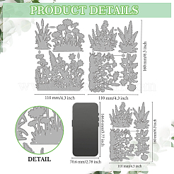 Floral Theme Carbon Steel Cutting Dies Stencils&nbsp;DIY-WH0309-2827