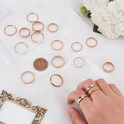 18Pcs 18 Styles Stainless Steel Finger Rings&nbsp;RJEW-SC0001-36RG