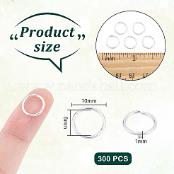 300Pcs Brass Open Jump Rings&nbsp;KK-UN0004-19P
