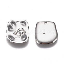 Brass Micro Pave Clear Cubic Zirconia Charms&nbsp;ZIRC-I030-05P