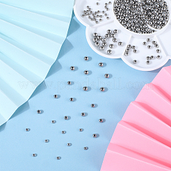 450Pcs 3 Style 304 Stainless Steel Round Beads&nbsp;STAS-BBC0003-44