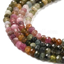 Natural Multicolor Tourmaline Beads Strands&nbsp;G-E608-C06