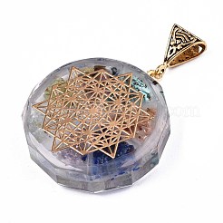 Transparent Epoxy Resin Alchemy Pendants&nbsp;RESI-T049-06