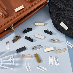 20 Bags Alloy Blank Rectangle Label Tags&nbsp;FIND-FH0017-72B