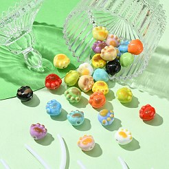28Pcs 14 Colors Handmade Porcelain Beads&nbsp;PORC-CJ0001-02
