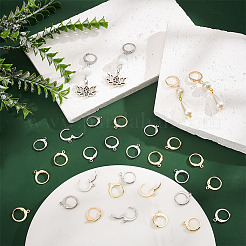 100Pcs 2 Colors 304 Stainless Steel Leverback Earring Findings&nbsp;STAS-PH0005-69