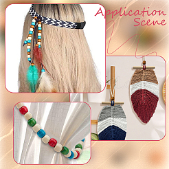 660Pcs 11 Colors Dyed Natural Maple Wood Beads&nbsp;WOOD-PA0001-61A