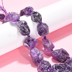 Natural Amethyst Beads Strands&nbsp;G-G486-01