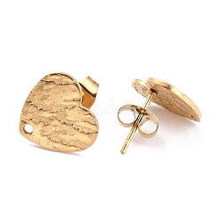 Ion Plating(IP) 304 Stainless Steel Stud Earring Findings&nbsp;LS-EJEW-O104-09G