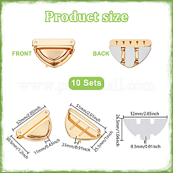 10 Bags Iron Purse Locks&nbsp;FIND-NB0006-44KCG