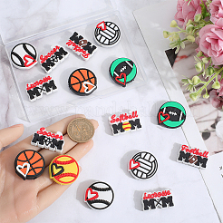 18Pcs 9 Styles PVC Plastic Beads&nbsp;FIND-SC0011-81