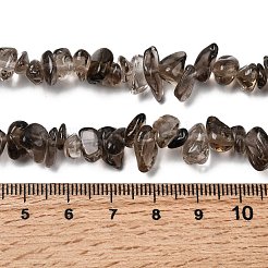 Natural Smoky Quartz Chips Beads Strands&nbsp;F037