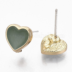 Alloy Enamel Stud Earring Findings&nbsp;LS-X-PALLOY-N154-20B