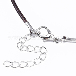 Waxed Cotton Cord Necklace Making&nbsp;MAK-S032-1.5mm-B02