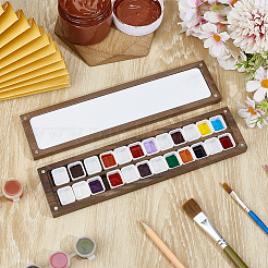 Wood & Acrylic Magnetic Flip Top Paintbox&nbsp;AJEW-WH0348-668B