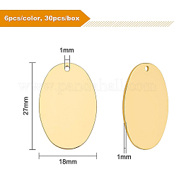 30Pcs 5 Colors Brass Pendants&nbsp;KK-BC0002-16