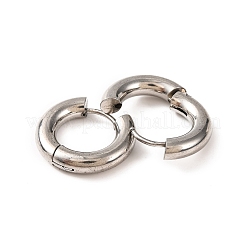 Non-Tarnish 304 Stainless Steel Hoop Earrings for Women&nbsp;EJEW-F339-01P-02