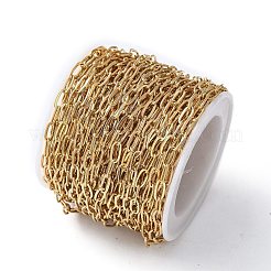 304 Stainless Steel Paperclip Chains&nbsp;CHS-L030-15G