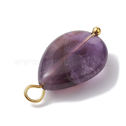 3Pcs 3 Styles Natural Amethyst Pendant&nbsp;PALLOY-JF02576-03