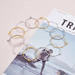 18Pcs 3 Colors Ring Brass Big Pendants&nbsp;KK-FH0005-15