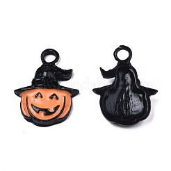 Spray Painted Alloy Enamel Pendants&nbsp;PALLOY-N164-021