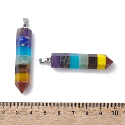 Chakra Gemstone Pointed Big Pendants&nbsp;G-C110-12P