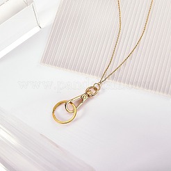 304 Stainless Steel Cable Chains Neck Strap Lanyard&nbsp;HJEW-SW00136-01