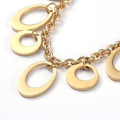 304 Stainless Steel Charm Bracelets&nbsp;BJEW-G582-40G