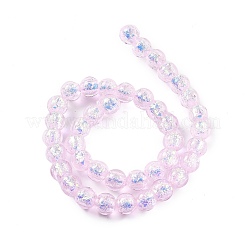 Handmade Foil Lampwork Beads Strands&nbsp;FOIL-K003-06B-17