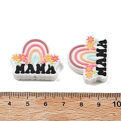 Mother's Day Silicone Focal Beads&nbsp;SIL-B078-07A