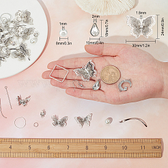 DIY Butterfly Drop Earring Making Kits&nbsp;DIY-SC0018-68
