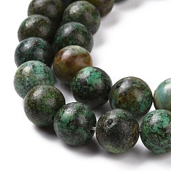 Natural African Turquoise(Jasper) Beads Strands&nbsp;TURQ-G037-10mm