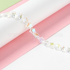 Transparent Glass Beads Strand&nbsp;GLAA-F112-02I