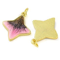 Brass Enamel Pendants&nbsp;KK-S401-14G